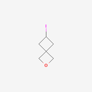 6-Iodo-2-oxaspiro[3.3]heptane chemical structure (CAS 1363381-15-0)