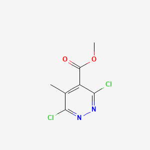 Methyl 3,6-dichloro-5-methylpyridazine-4-carboxylate chemical structure (CAS 1363381-53-6)
