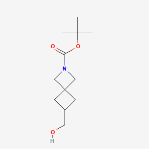 tert-Butyl 6-(hydroxymethyl)-2-azaspiro[3.3]heptane-2-carboxylate chemical structure (CAS 1363381-93-4)