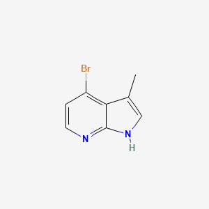 4-Bromo-3-methyl-1H-pyrrolo[2,3-b]pyridine chemical structure (CAS 1363382-02-8)