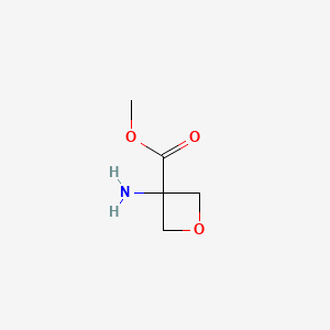 Methyl 3-aminooxetane-3-carboxylate chemical structure (CAS 1363383-31-6)