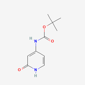 tert-Butyl (2-oxo-1,2-dihydropyridin-4-yl)carbamate chemical structure (CAS 1363383-37-2)