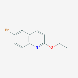 6-Bromo-2-ethoxyquinoline chemical structure (CAS 1363386-54-2)