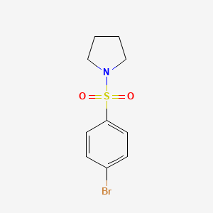 1-((4-Bromophenyl)sulfonyl)pyrrolidine chemical structure (CAS 136350-52-2)