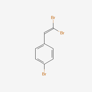 1-Bromo-4-(2,2-dibromoethenyl)-benzene chemical structure (CAS 136350-66-8)