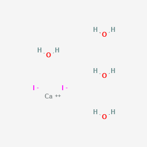 Calcium iodide tetrahydrate chemical structure (CAS 13640-62-5)
