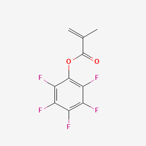 Pentafluorophenyl methacrylate chemical structure (CAS 13642-97-2)