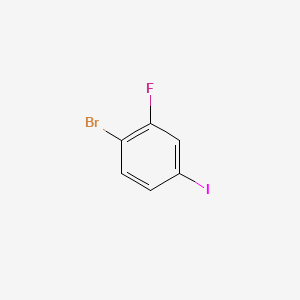 1-Bromo-2-fluoro-4-iodobenzene chemical structure (CAS 136434-77-0)