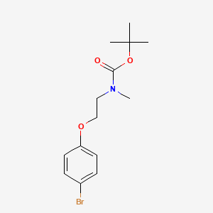 tert-Butyl N-[2-(4-bromophenoxy)ethyl]-N-methylcarbamate chemical structure (CAS 1364423-55-1)