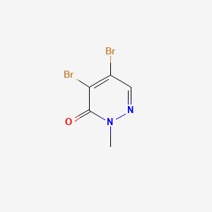 4,5-Dibromo-2-methylpyridazin-3(2H)-one chemical structure (CAS 13645-74-4)