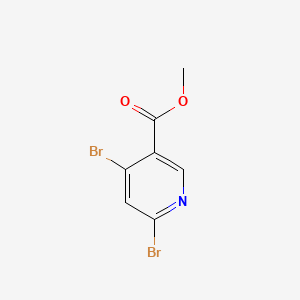 Methyl 4,6-dibromonicotinate chemical structure (CAS 1364663-27-3)