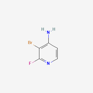 3-Bromo-2-fluoropyridin-4-amine chemical structure (CAS 1364917-17-8)