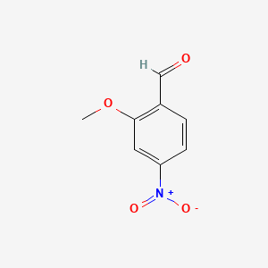 2-Methoxy-4-nitrobenzaldehyde chemical structure (CAS 136507-15-8)
