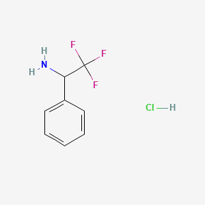 2,2,2-Trifluoro-1-phenylethylamine Hydrochloride chemical structure (CAS 13652-09-0)