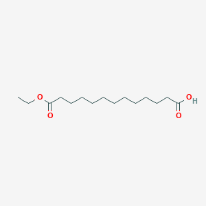 13-Ethoxy-13-oxotridecanoic acid chemical structure (CAS 13652-77-2)