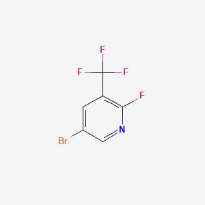 5-Bromo-2-fluoro-3-(trifluoromethyl)pyridine chemical structure (CAS 1365262-75-4)