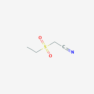 2-(Ethanesulfonyl)acetonitrile chemical structure (CAS 13654-62-1)