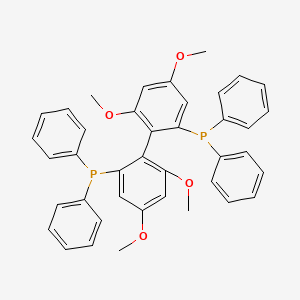 (R)-2,2'-Bis(diphenylphosphino)-4,4',6,6'-tetramethoxy)-1,1'-biphenyl chemical structure (CAS 1365531-75-4)