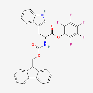 Fmoc-D-Trp-OPfp chemical structure (CAS 136554-94-4)