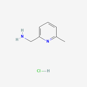 (6-Methylpyridin-2-yl)methanamine hydrochloride chemical structure (CAS 1365836-53-8)