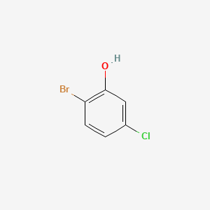2-Bromo-5-chlorophenol chemical structure (CAS 13659-23-9)