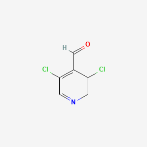 3,5-Dichloroisonicotinaldehyde chemical structure (CAS 136590-83-5)