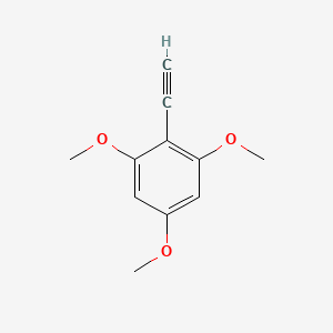 2-Ethynyl-1,3,5-trimethoxybenzene chemical structure (CAS 136612-71-0)