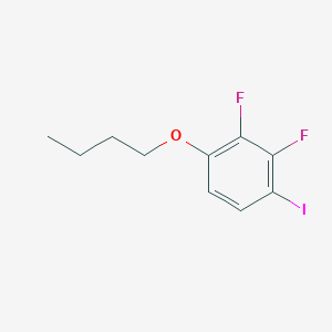 1-Butoxy-2,3-difluoro-4-iodobenzene chemical structure (CAS 1366126-91-1)
