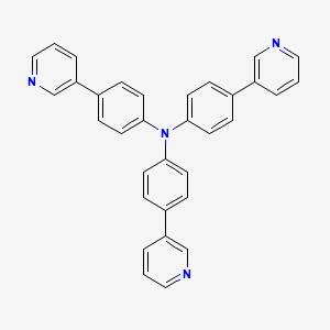 Tris(4-(pyridin-3-yl)phenyl)amine chemical structure (CAS 1366291-61-3)