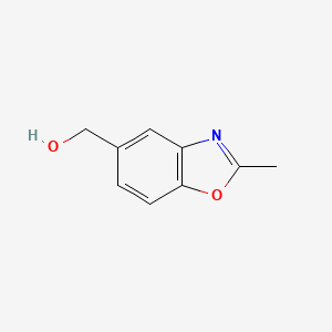 (2-Methylbenzo[d]oxazol-5-yl)methanol chemical structure (CAS 136663-38-2)