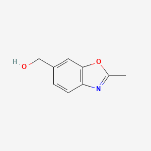 (2-Methylbenzo[d]oxazol-6-yl)methanol chemical structure (CAS 136663-40-6)