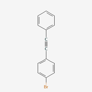 1-Bromo-4-(phenylethynyl)benzene chemical structure (CAS 13667-12-4)