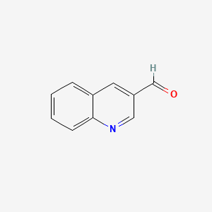 Quinoline-3-carboxaldehyde chemical structure (CAS 13669-42-6)