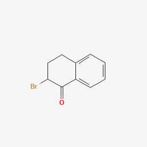 2-Bromo-3,4-dihydronaphthalen-1(2H)-one chemical structure (CAS 13672-07-6)