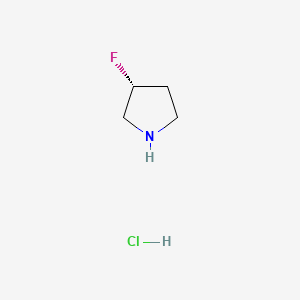 (R)-(-)-3-Fluoropyrrolidine Hydrochloride chemical structure (CAS 136725-55-8)