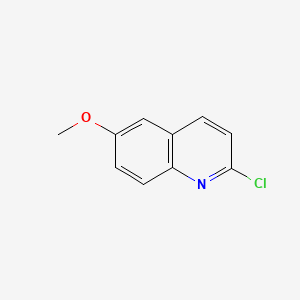 2-Chloro-6-methoxyquinoline chemical structure (CAS 13676-02-3)