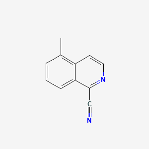 5-Methylisoquinoline-1-carbonitrile chemical structure (CAS 1367744-24-8)