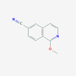 1-Methoxyisoquinoline-6-carbonitrile chemical structure (CAS 1367745-15-0)