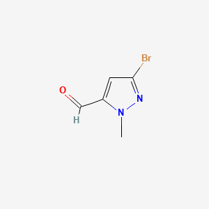 3-Bromo-1-methyl-1H-pyrazole-5-carbaldehyde chemical structure (CAS 1367843-92-2)