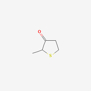 Dihydro-2-methyl-3(2H)-thiophenone chemical structure (CAS 13679-85-1)
