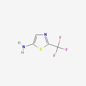 2-(Trifluoromethyl)thiazol-5-amine chemical structure (CAS 1367944-72-6)