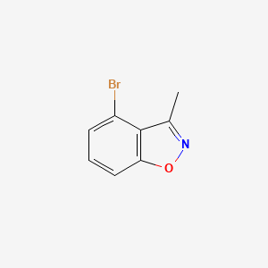 4-Bromo-3-methylbenzo[d]isoxazole chemical structure (CAS 1367947-42-9)