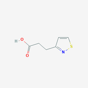 3-(Isothiazol-3-yl)propanoic acid chemical structure (CAS 1367951-20-9)