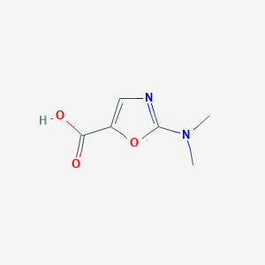 2-(Dimethylamino)oxazole-5-carboxylic acid chemical structure (CAS 1367952-05-3)