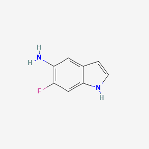 6-Fluoro-1H-indol-5-amine chemical structure (CAS 1367958-40-4)