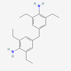 4,4-Methylenebis(2,6-diethylaniline) chemical structure (CAS 13680-35-8)