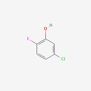 5-Chloro-2-iodophenol chemical structure (CAS 136808-72-5)