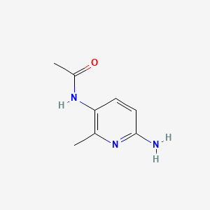 N-(6-Amino-2-methylpyridin-3-yl)acetamide chemical structure (CAS 1368118-40-4)
