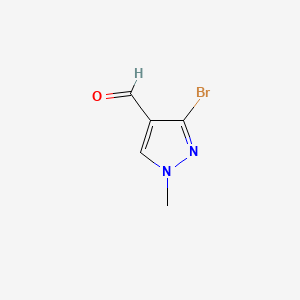 3-Bromo-1-methyl-1H-pyrazole-4-carbaldehyde chemical structure (CAS 1368167-47-8)