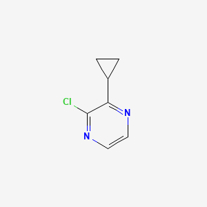 2-Chloro-3-cyclopropylpyrazine chemical structure (CAS 136819-11-9)